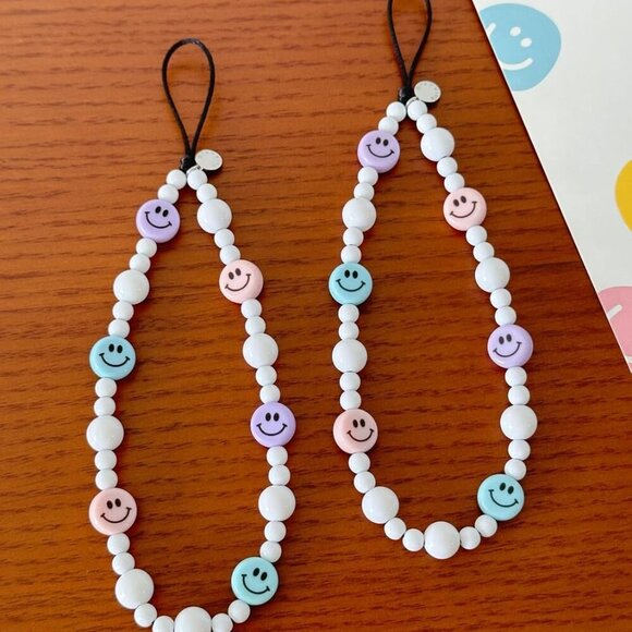 Phone Charm Strap Universal Cell Phone Lanyard Wrist Strap Beaded Phone Chain St - Picture 6 of 6